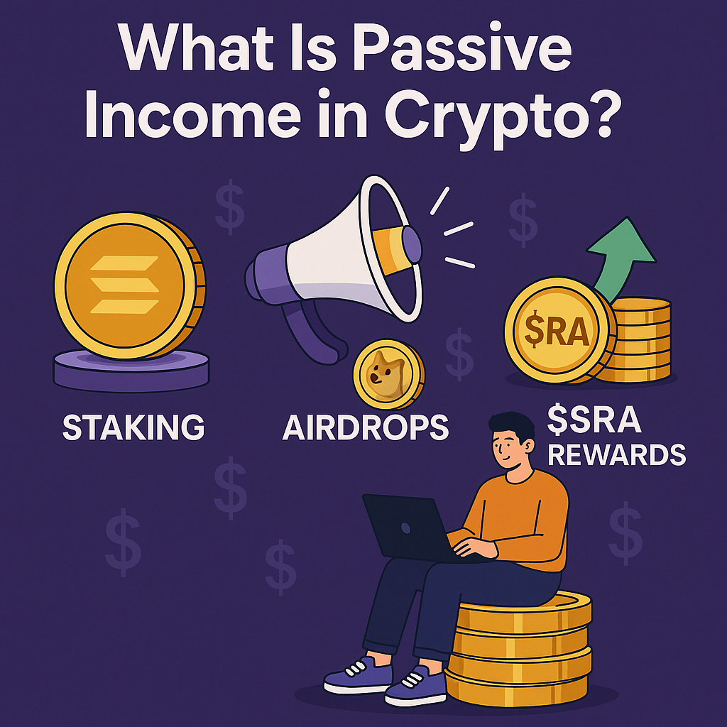 What Is Passive Income in Crypto? A Beginner's Guide to Staking, Airdrops & $SRA Rewards